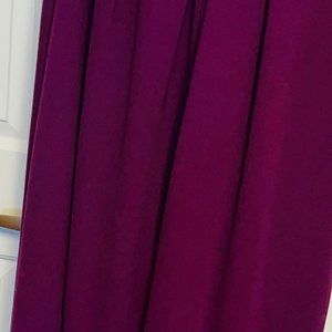 Women's Plum Maxi Dress - Elegant Evening Look